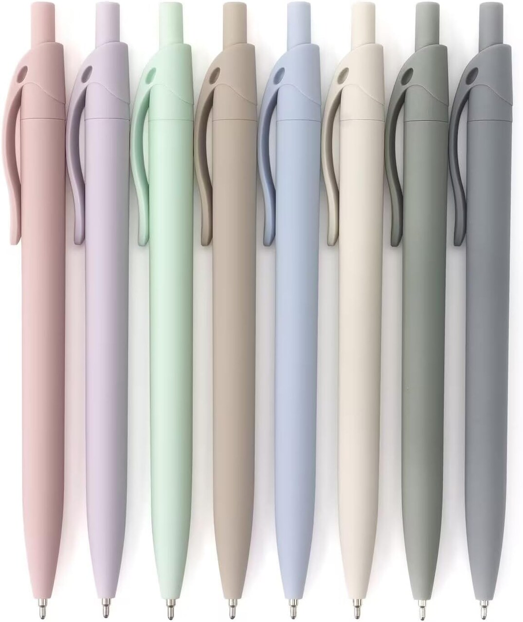 8-Pack Retractable Ballpoint Pens, Smooth Writing, Black Ink, Comfortable Grip, Ideal for Office, School & Everyday Use